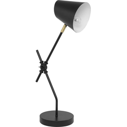Beliani HORTON - Tafellamp-Zwart-Metaal