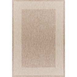  Buitenkleed - Balkon, Terras, Keuken - Jute-Look Tapijt LAYLA - Beige/Ivoor - 160x213 cm 