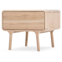 Fawn nightstand houten nachtkastje whitewash - 53 x 43 cm