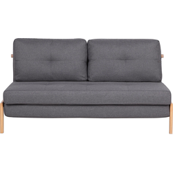 Beliani EDLAND - Tweezitsbank-Grijs-Polyester