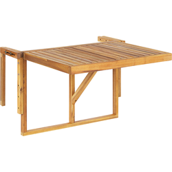 Beliani UDINE - Inklapbare tafel-Lichte houtkleur-Acaciahout
