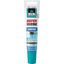 Super Silicone Sanitair Wit Hang/Statube 150 ml - Bison