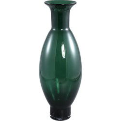 PTMD Nory Green Glass Bulb Vase Round Long