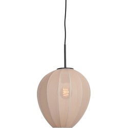 Mexlite - hanglamp - HaloSwap - beige - linnen - Ø 25cm - E27 - 4298ZW