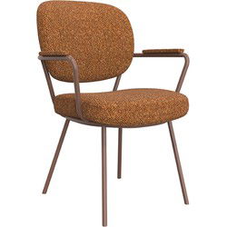 LABEL51 Eetkamerstoel Lausanne - Coral - Boucle - Coral Frame