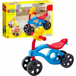 Allerion Baby Loopfiets - Loop Speelgoed - Met Geel Eendje - Voor Jongens en Meisjes - Vanaf 1 jaar - Groen / Blauw