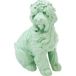 Ornament - Labradoodle - Polyresin - Mintgreen - 10,5x5x9cm