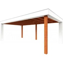 Trendhout douglas overkapping Verona links, 625 x 400 cm