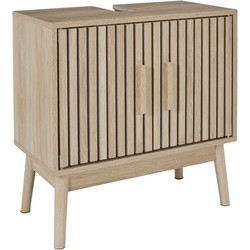 Wastafelonderkast Klaus met Uitsparing - 30x60x70 cm - Wastafelmeubel Bruin