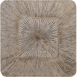 PTMD Wandpaneel Dishita - 90x3x90 cm - MDF - Creme