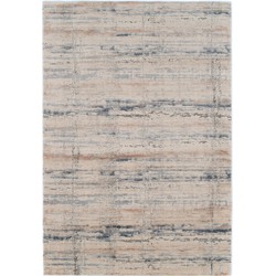 Vercai Rugs Invista Collectie - Hoogpolig Vloerkleed - Zacht Tapijt voor Woonkamer - Polyester - Beige / Grijs - 80x150 cm