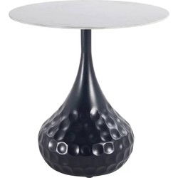 PTMD Bijzettafel Anna - 44x44x50 cm - Metaal - Wit