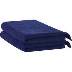 Beliani ATIU - Handdoek-Blauw-Badstof