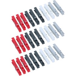 Dirt Devil Kunststof wasknijpers - 30 knijpers - 7 cm - kunststof - Knijpers