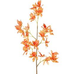 Renanthera m. 25 polyester bloemen oranje kunstbloem zijde nepbloem