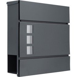 Designerbrievenbus - Inkijkraam - Antraciet