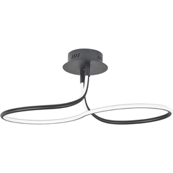 Highlight - Basel - Plafondlamp - LED - 69 x 27  x 27cm - Zwart