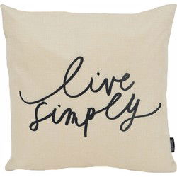 Sierkussen Live Simply  | 45 x 45 cm | Katoen/Linnen