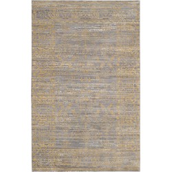 Safavieh Craft Art-Inspired Indoor Woven Area Rug, Valencia Collection, VAL104, in Grey & Gold, 122 X 183 cm