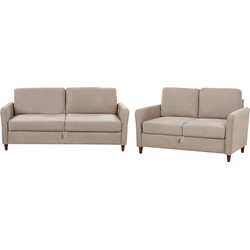 Beliani MARE - Zitgroep-Beige-Polyester