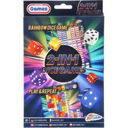 Grafix 2in1 Dobbelspel Regenboog + Speel en Herhaal