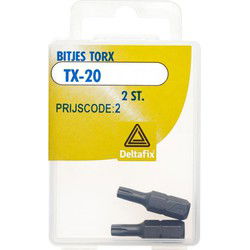 Bitjes torx tx.20 2st
