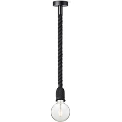 Home sweet home hanglamp Leonardo zwart Globe g125 - helder