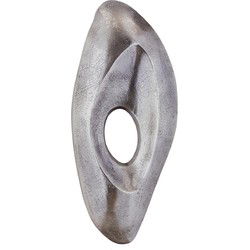 PTMD Wandpaneel Kellaine - 19x4x43 cm - Aluminium - Zilver