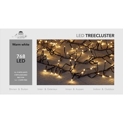 1,6-1,9m treecluster 10m/768led warm wit Anna's collection