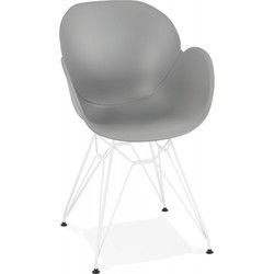 Moderne stoel FIDJI 575x59x85 cm Grijs