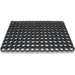 1x Deurmatten/schoonloopmatten van rubber 40 x 60 cm - Deurmatten
