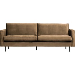 BePureHome Rodeo Classic 2,5-Zits Bank - Velvet - Taupe - 83x230x88