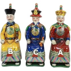 Fine Asianliving Chinese Emperor Porcelain Figurine Three Generations
