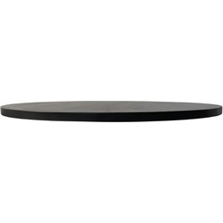 HSM Collection-Rond Tafelblad-ø140x3.8-Zwart-Mango