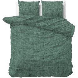 Sleeptime Flanel Dekbedovertrek Leo Green-2-persoons (200 x 200/220 cm)