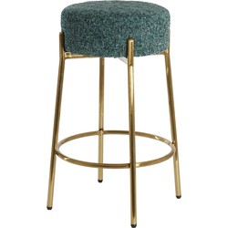 Light&living Barkruk Ø41x67 cm LOKVA emerald-groen+goud