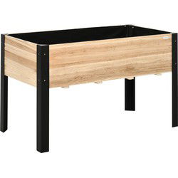 4goodz verhoogde plantenbak 60x120x74 cm 845-531V02 - Bruin/Zwart