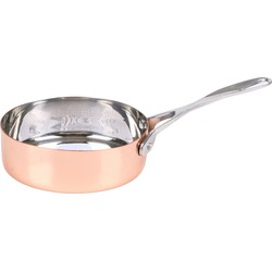 Urban Living Klein steelpannetje/sauspan - rose goud - RVS - D12 cm x 7 cm - Steelpannen