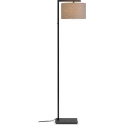 Vloerlamp Boston - Zwart/Taupe - 30x32x160cm