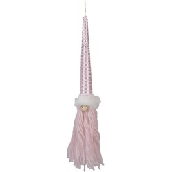 Clayre & Eef Decoratie Hanger Kabouter 48 cm Roze Synthetisch