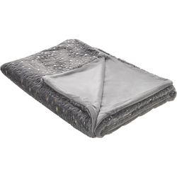 Beliani ALAZEYA - Plaid-Grijs-Polyester