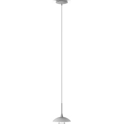 Hanglamp met glazen schotel Steinhauer Tallerken Wit