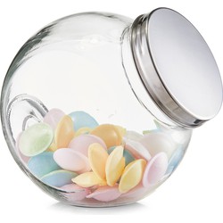 Zeller keuken voorraadpot/snoeppot Candystore - rond met deksel - 2900 ml - 19 x 13,5 x 19 cm - Voorraadpot