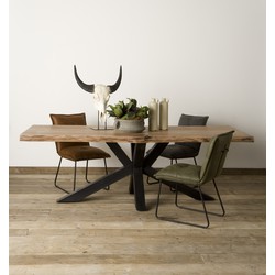 TOFF Soria Tree-trunk dining table 220x100 - top 6/3