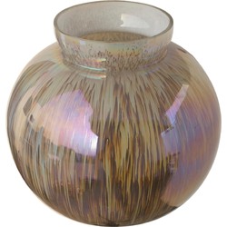 PTMD Xela Windlicht - 23,5 x 23,5 x 24 cm  - Glas - Grijs