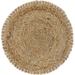 Unique Living - Placemat Moke - Rond - Rotan - Bruin - Ø 40cm