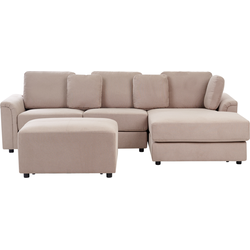 Beliani KOHLO - Vierzitsbank-Beige-Polyester