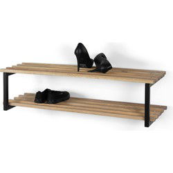 Spinder Design schoenenrek Rizzoli / Marco XL - Zwart / Eiken - 8 paar schoenen