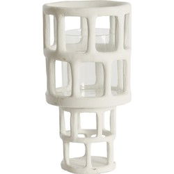 Light & Living - Windlicht ALIMOS - Ø15.5x28.5cm - Wit