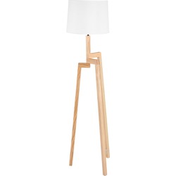 Staande schemerlamp driepoot Mexlite Sabi Hout